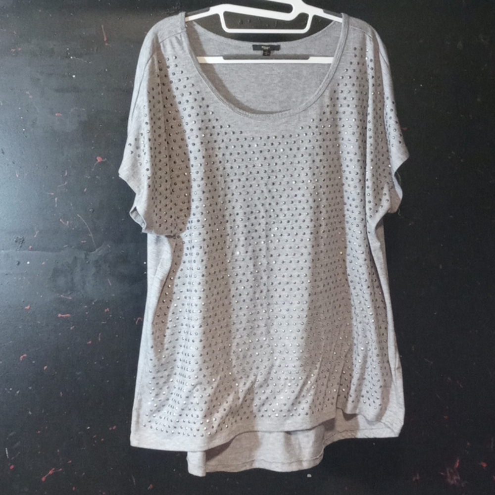 Gray sequin shirt
